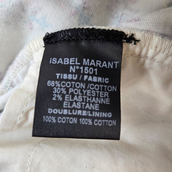 NWT Isabel Marant Etoile Floral Micro-Corduroy Slim Pants Size 36/US 4 - Picture 7 of 7